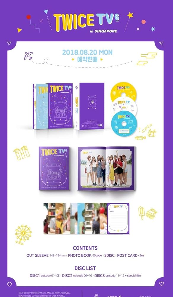 TWICE TV6 DVD ポストカード付き TWICE TV6 DVD ポストカード付き TWICE TV6 DVD ポストカード